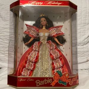Happy Holidays Barbie NIB